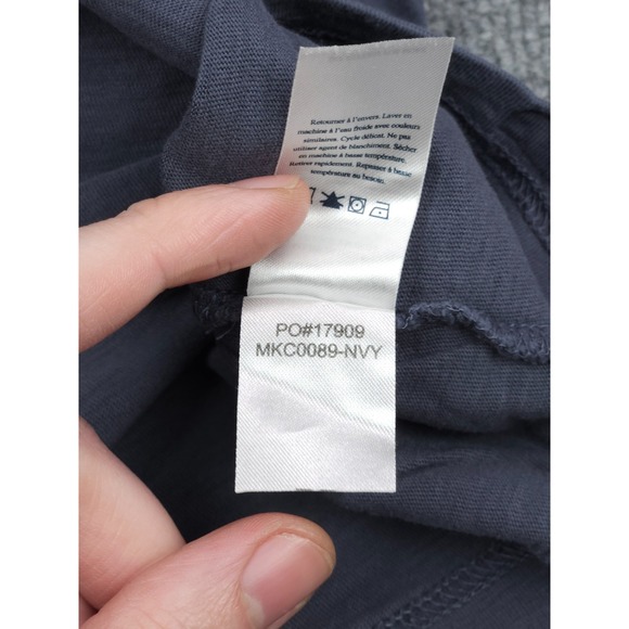 Faherty Shirt Mens Large Gray Sunwashed Organic Cotton Pocket Tee Casual - Picture 6 of 10